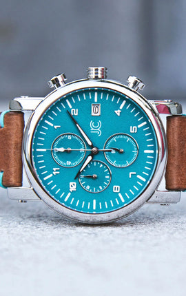 J.Ciro S3 Teal Dial Chronograph Watch