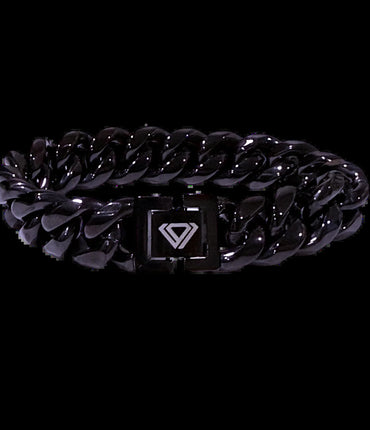 BLACK MIAMI CUBAN BRACELET