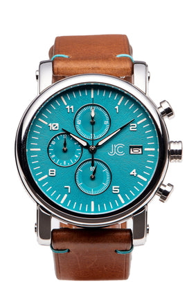 J.Ciro S3 Teal Dial Chronograph Watch