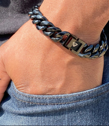 BLACK MIAMI CUBAN BRACELET